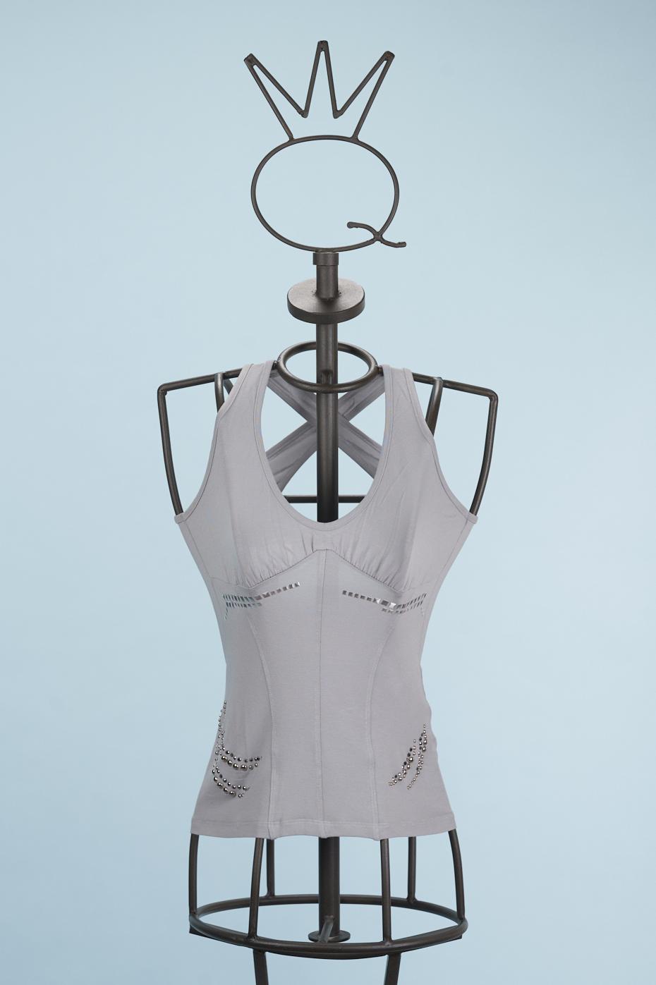 Save The Queen Top grigio