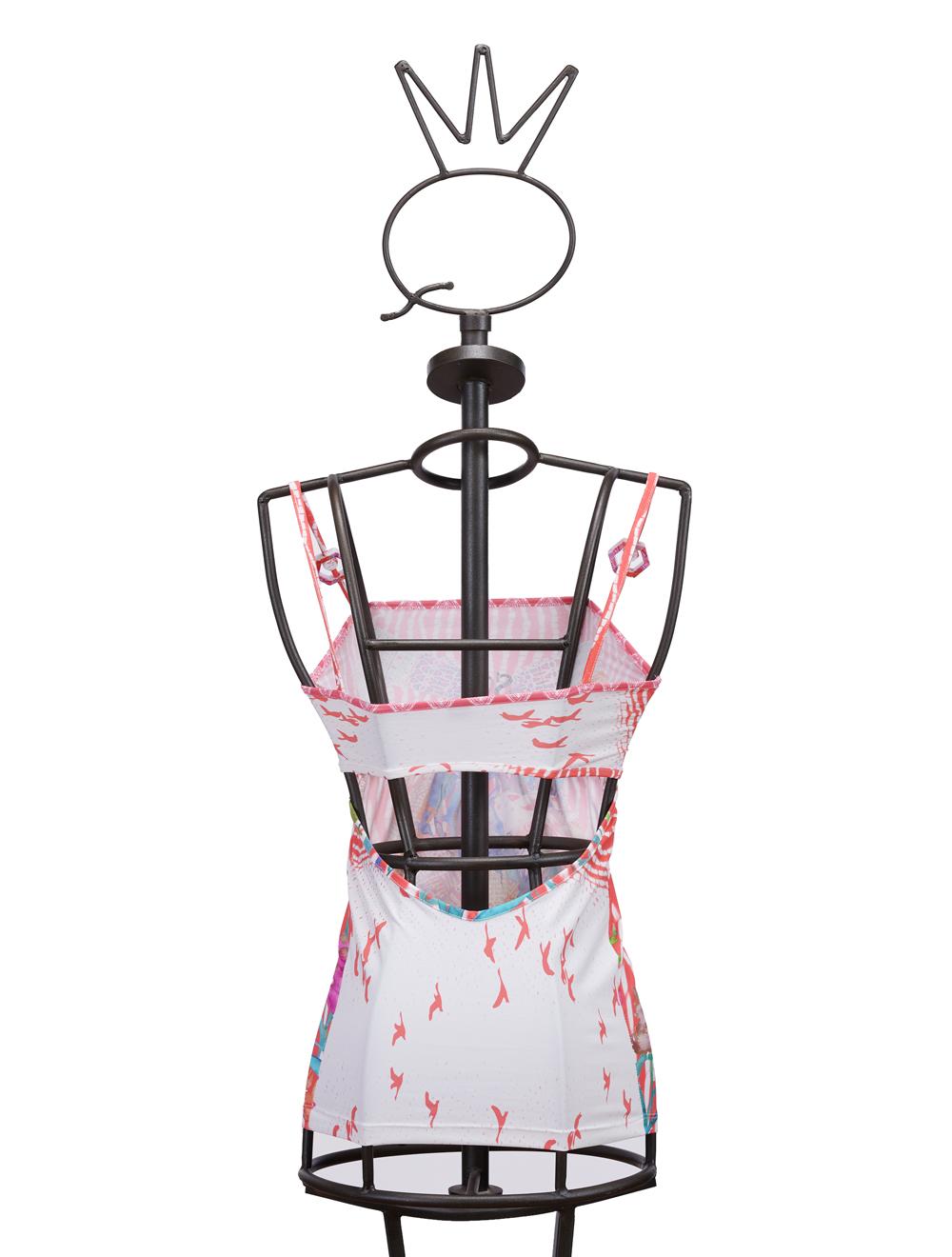 Save The Queen Top In Jersey Stampa Cigno