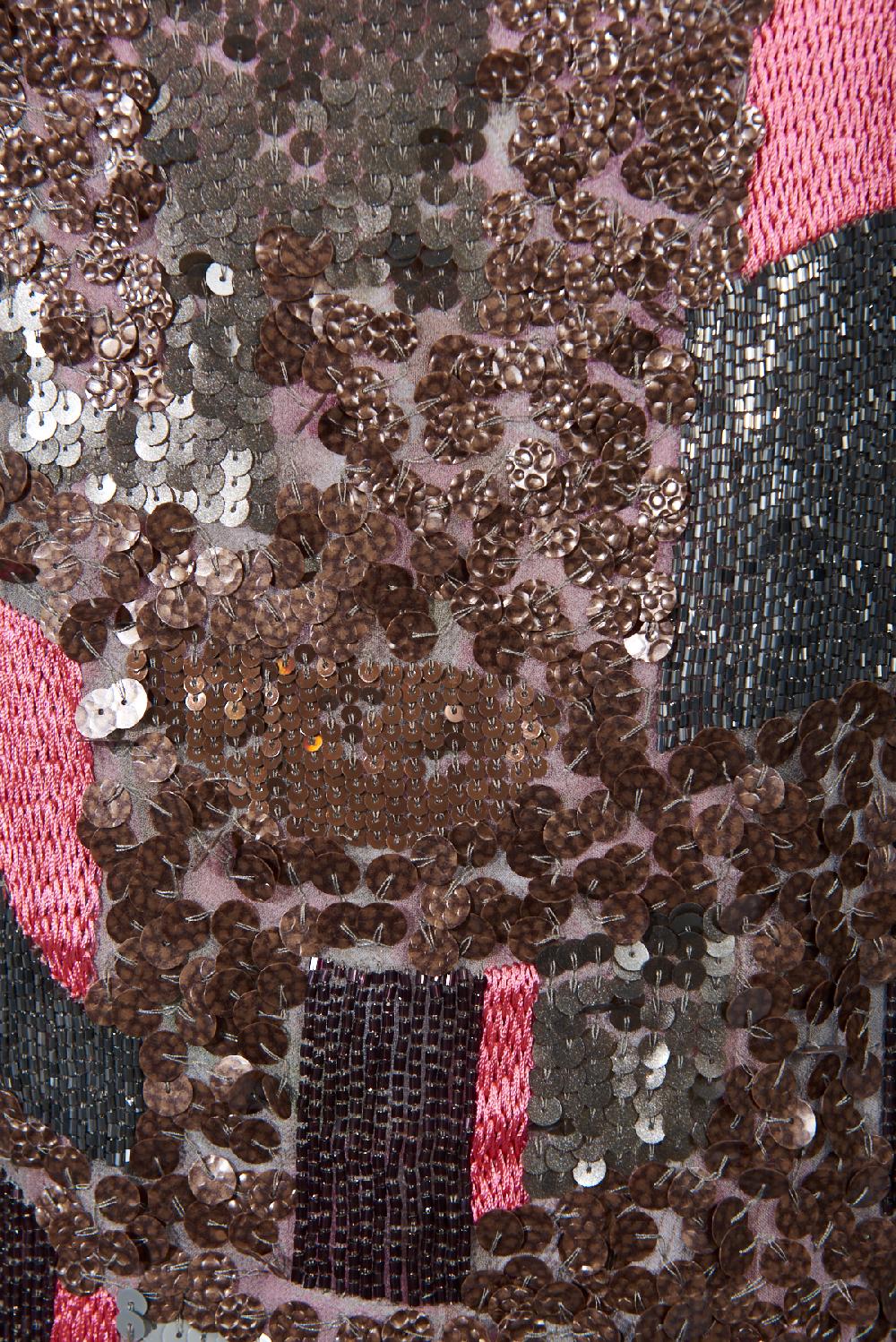 Save The Queen Top In Seta E Paillette