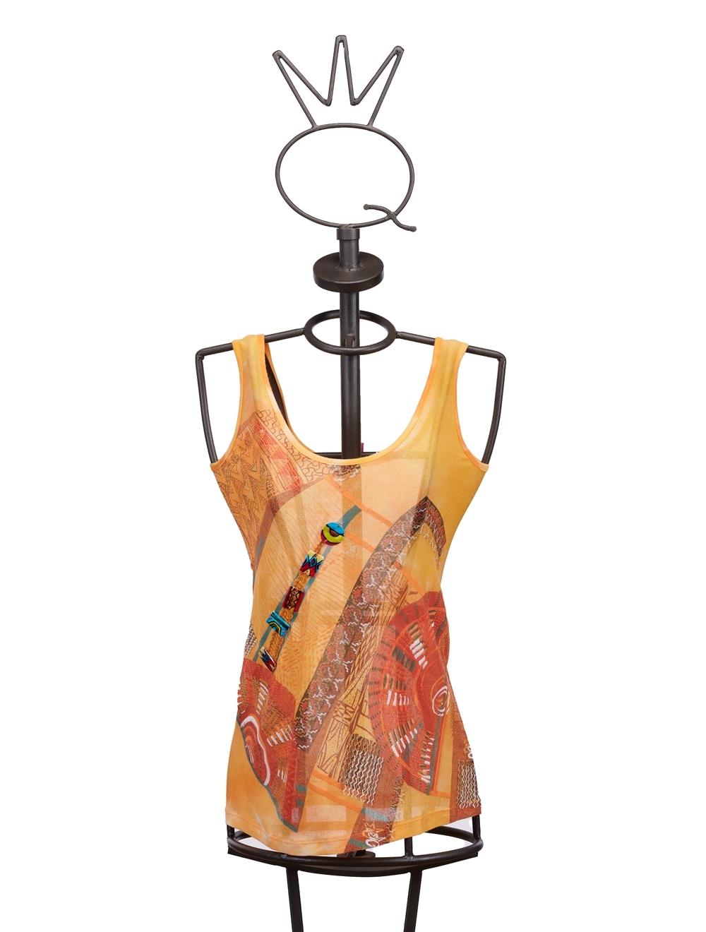 Save The Queen Top in viscosa con stampa