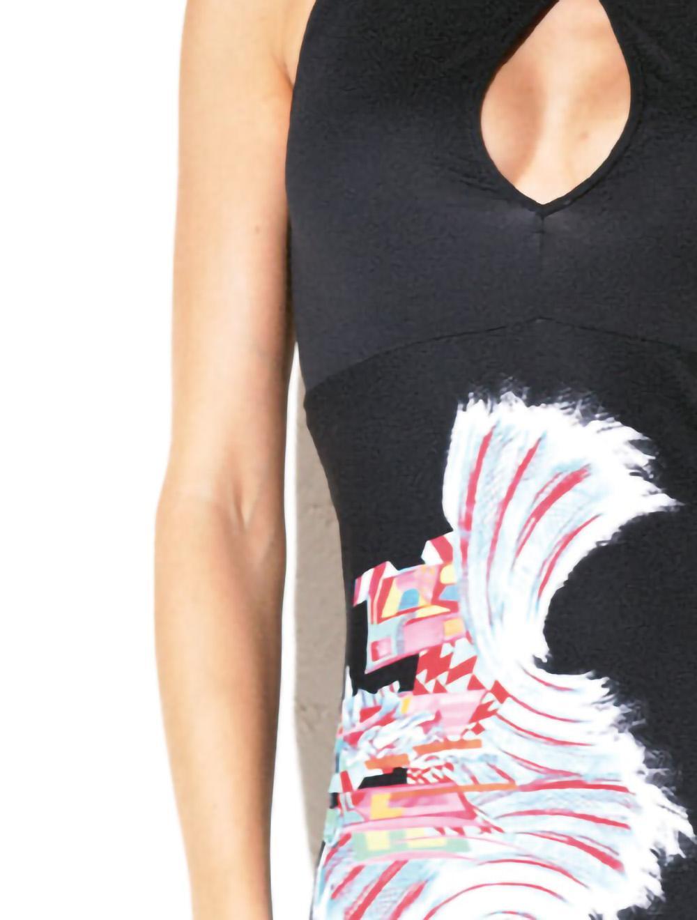 Save The Queen Top Nero Con Stampa