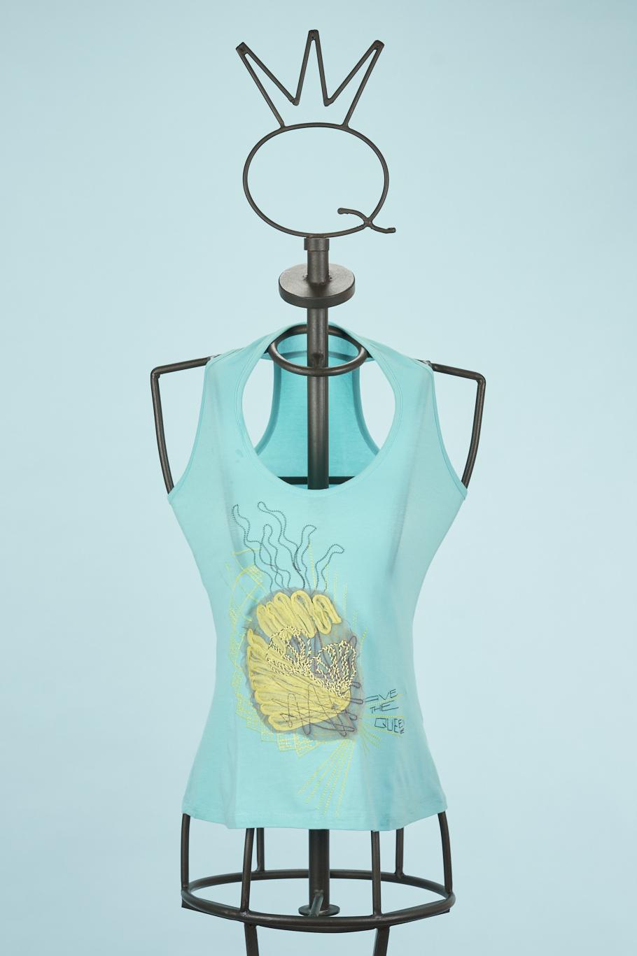 Save The Queen Top ricamato