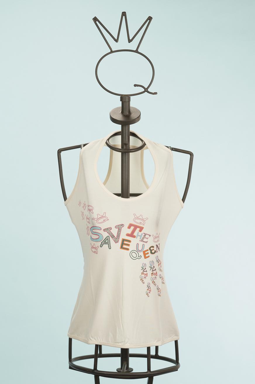 Save The Queen Top stampato