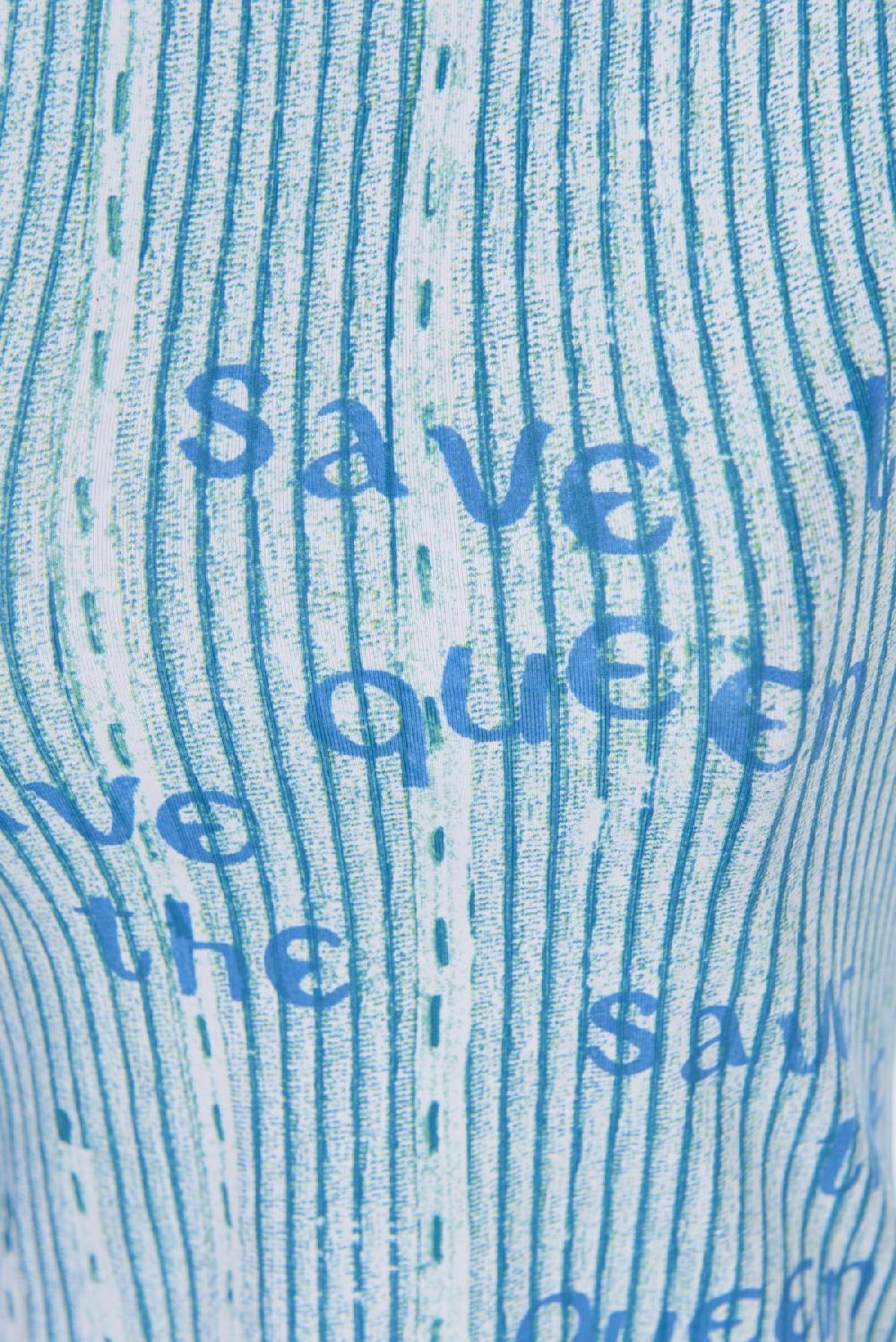Save The Queen Top Stampato