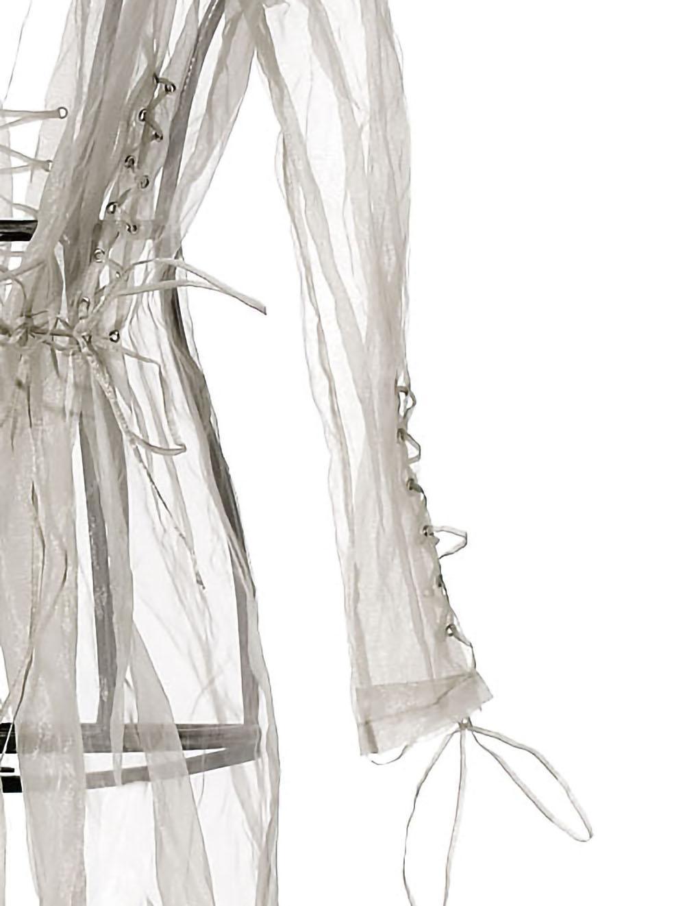 Save The Queen Trench In Tessuto Trasparente