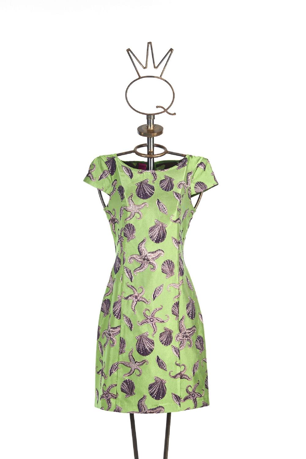 Save The Queen Tubino in raso jacquard