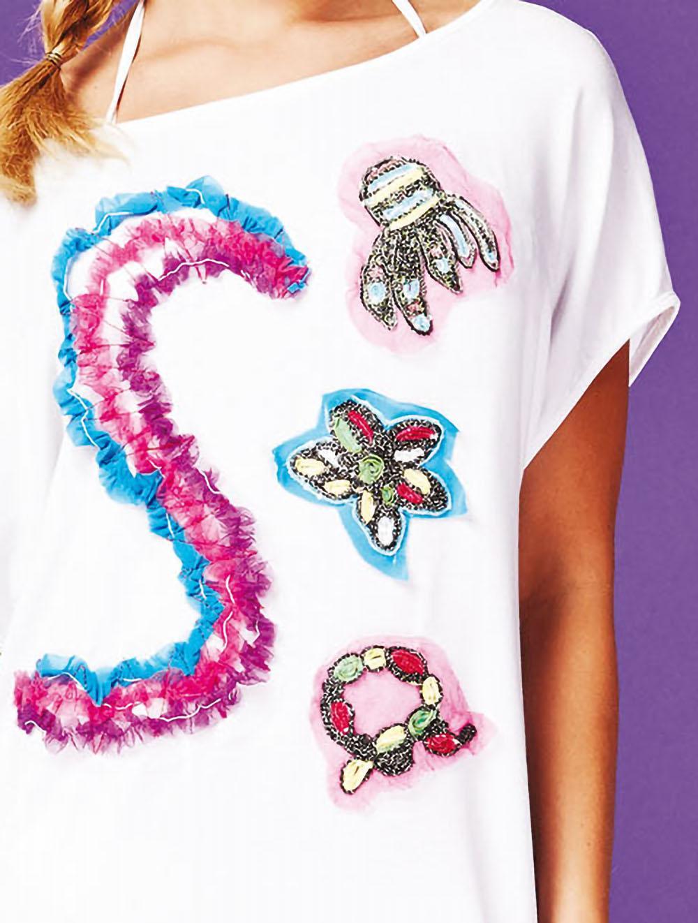 Save The Queen Tunica Bianca Con Ricamo