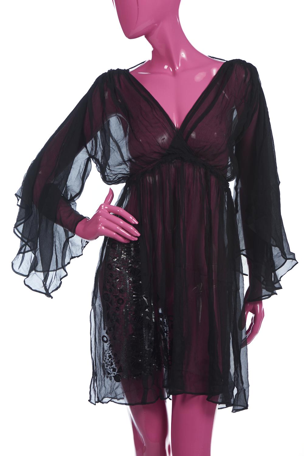 Save The Queen Tunica Copricostume In Seta Crepon