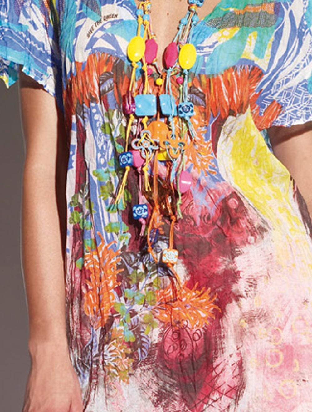 Save The Queen Tunica In Stampa Floreale