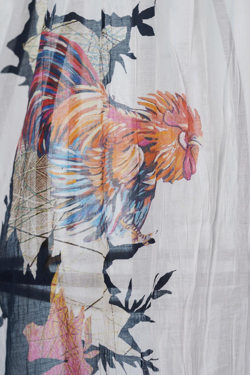 Save The Queen Tunica Lunga In Cotone Stampato