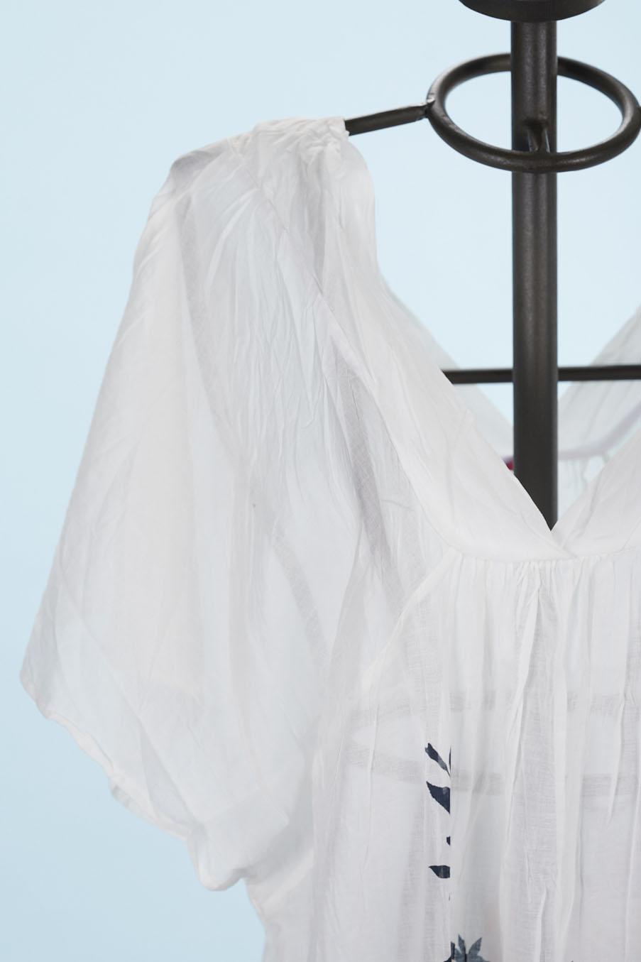 Save The Queen Tunica Lunga In Cotone Stampato