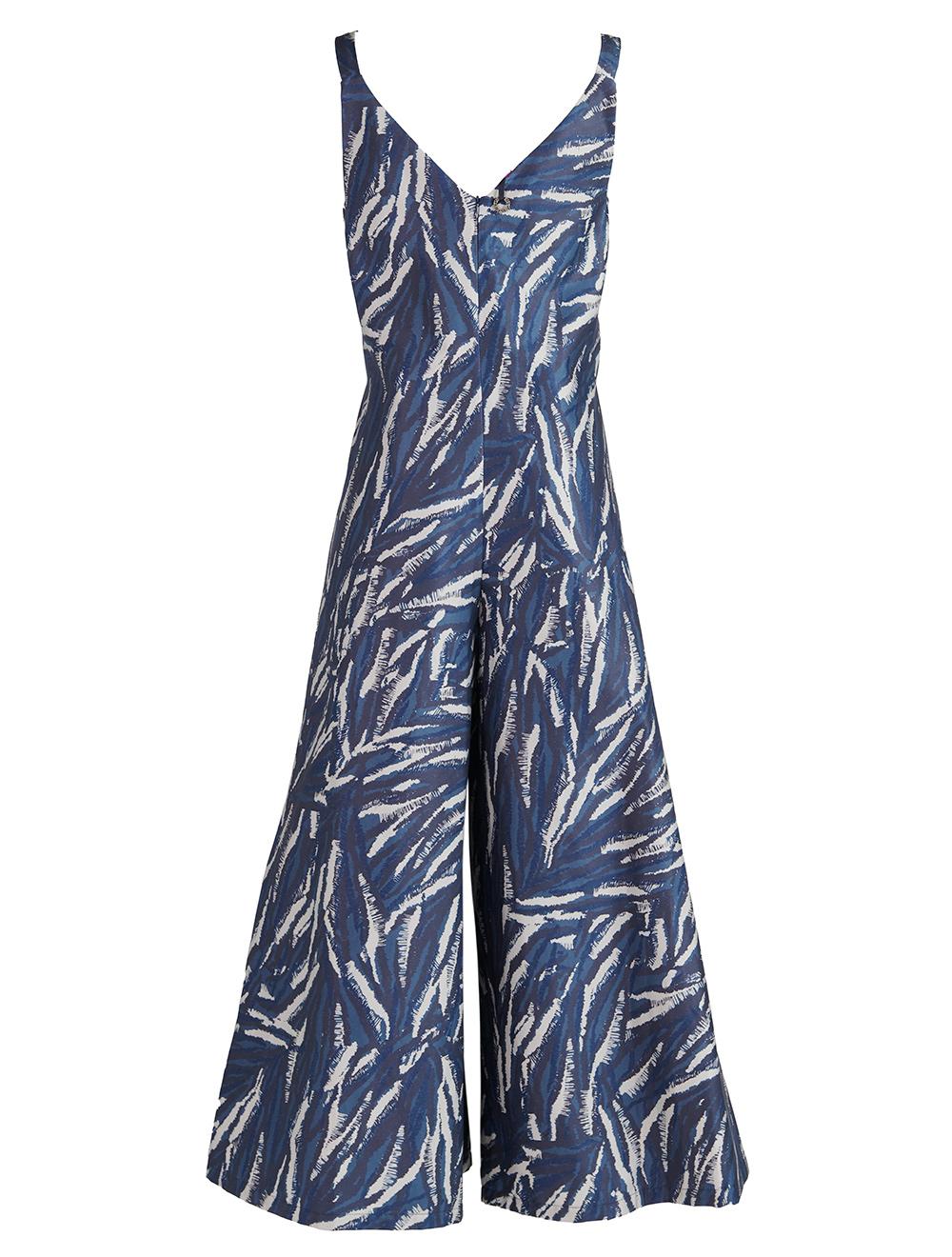 Save The Queen Tuta Con Stampa Camouflage Blu