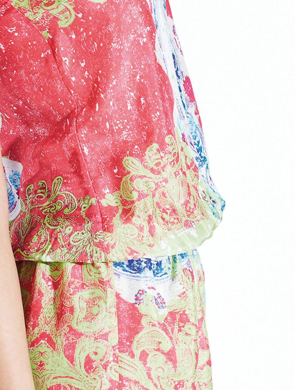 Save The Queen Tuta Di Seta Con Stampa