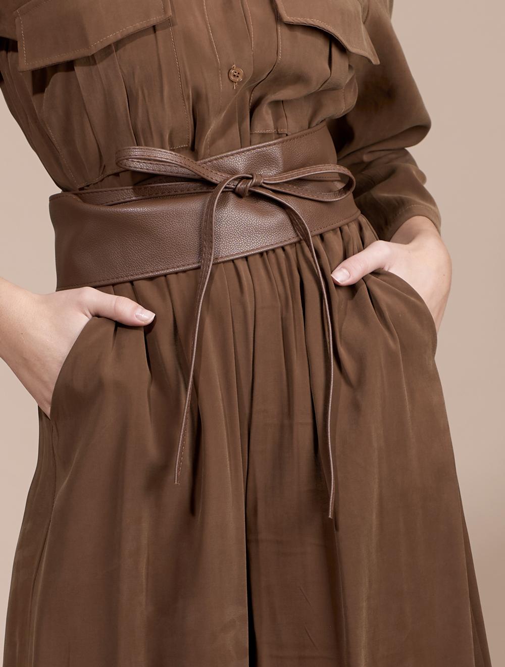 Save The Queen Tuta Marrone Con Cintura