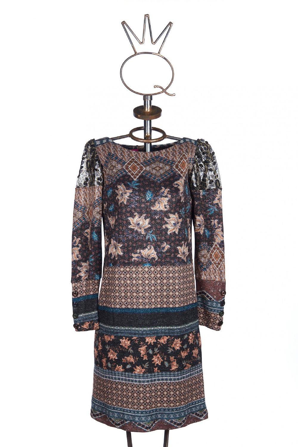 Save The Queen Vestito corto a fantasia con lurex