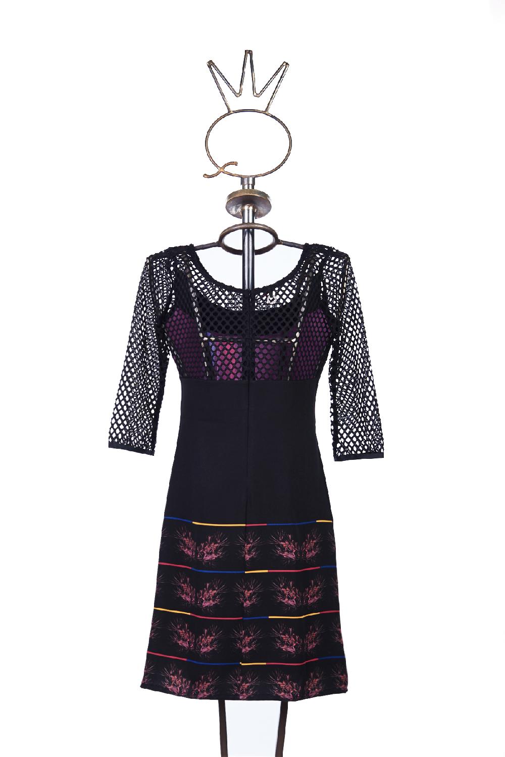 Save The Queen Vestito Corto Con Stampa New Wave