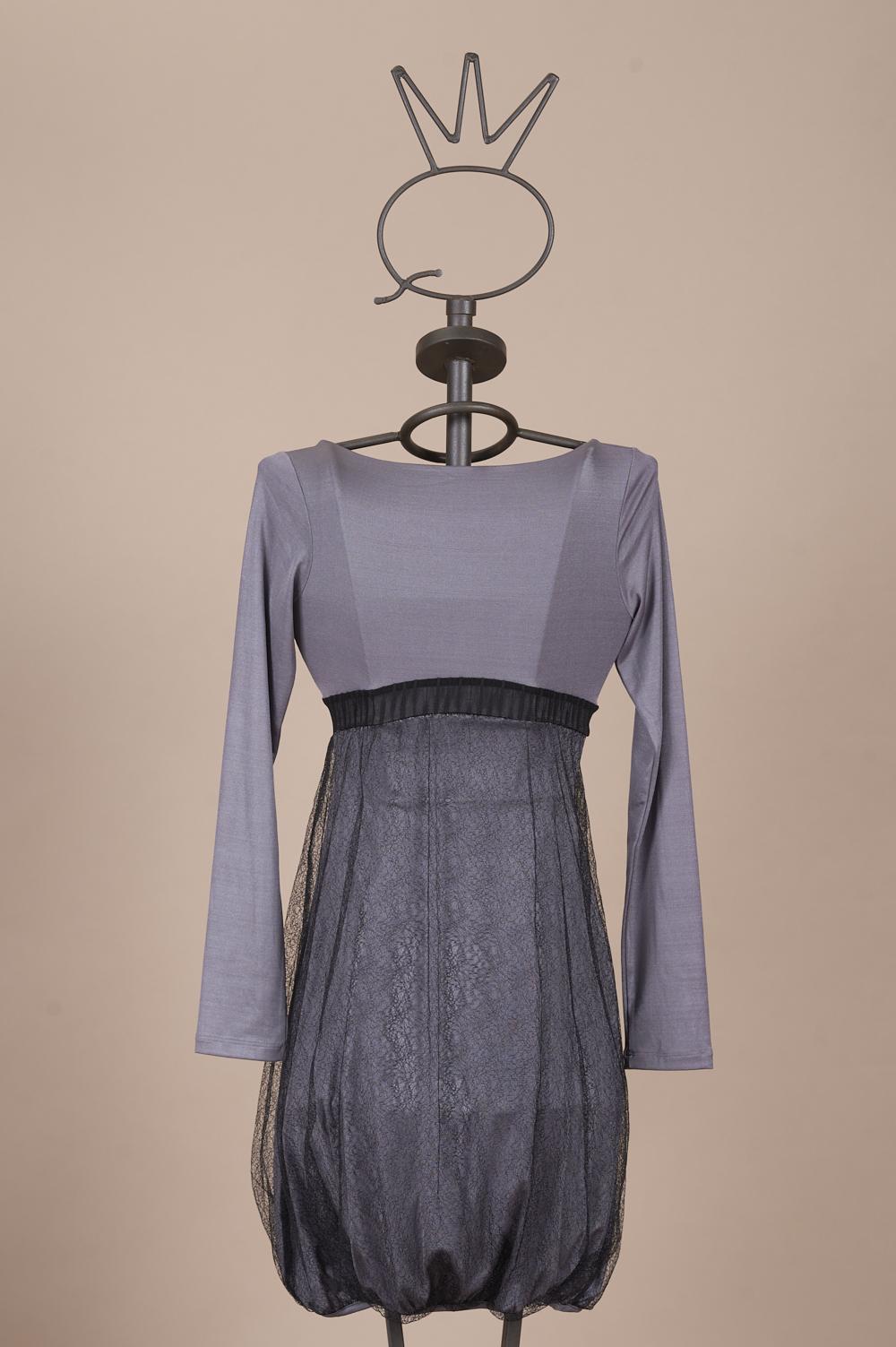 Save The Queen Vestito Corto Grigio