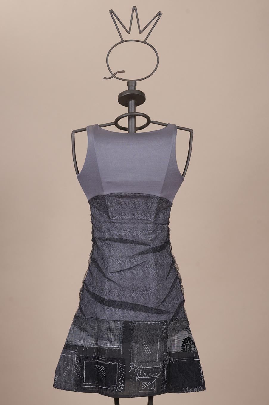 Save The Queen Vestito Corto Grigio