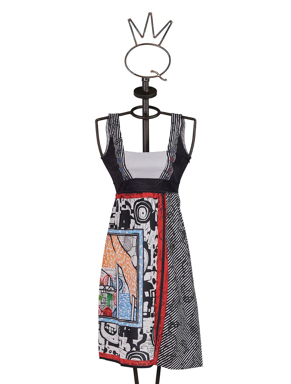 Save The Queen Vestito corto in cotone stampato