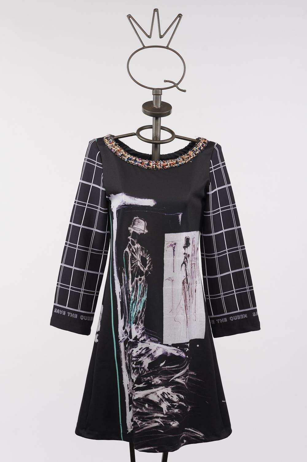 Save The Queen Vestito Corto Stampato