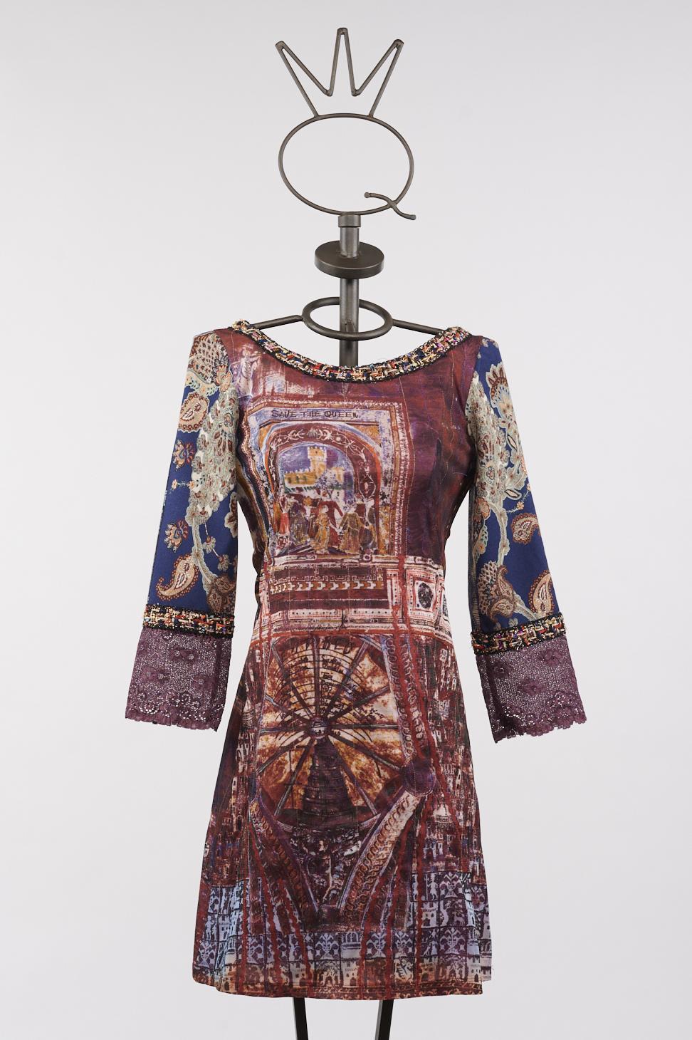 Save The Queen Vestito Corto Stampato