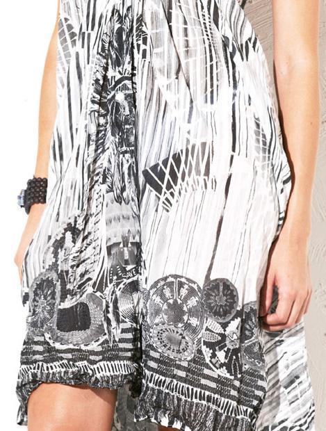 Save The Queen Vestito In Cotone Stampato