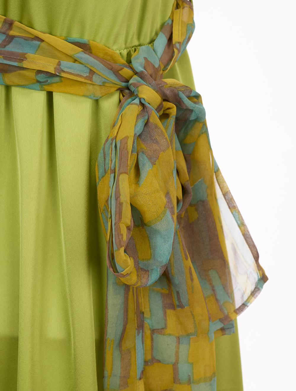 Save The Queen Vestito Lungo Color Verde Acido