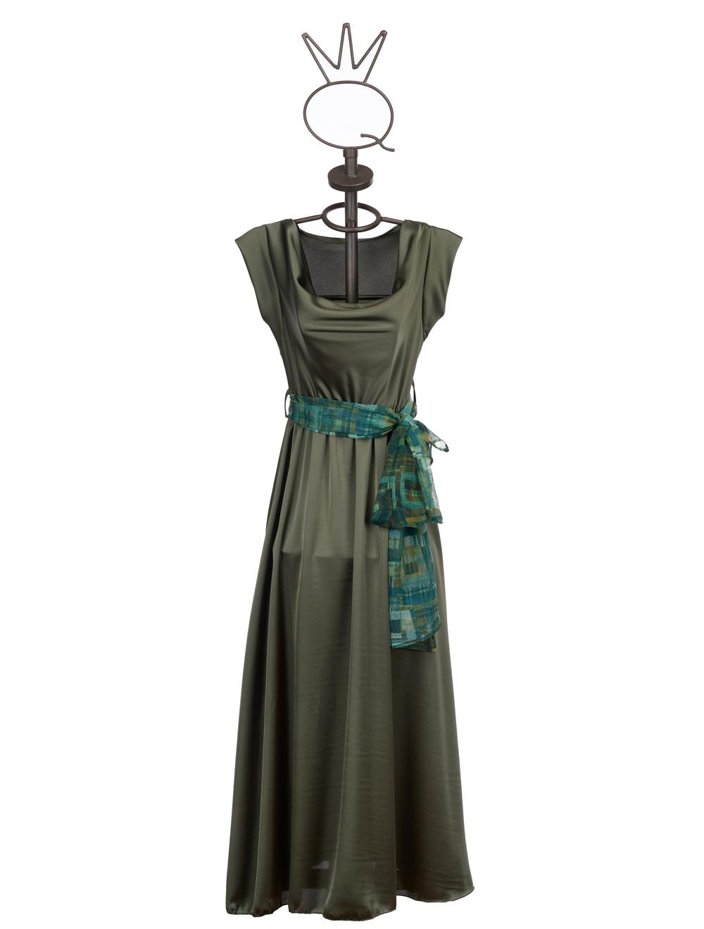 Save The Queen Vestito lungo color verde bosco