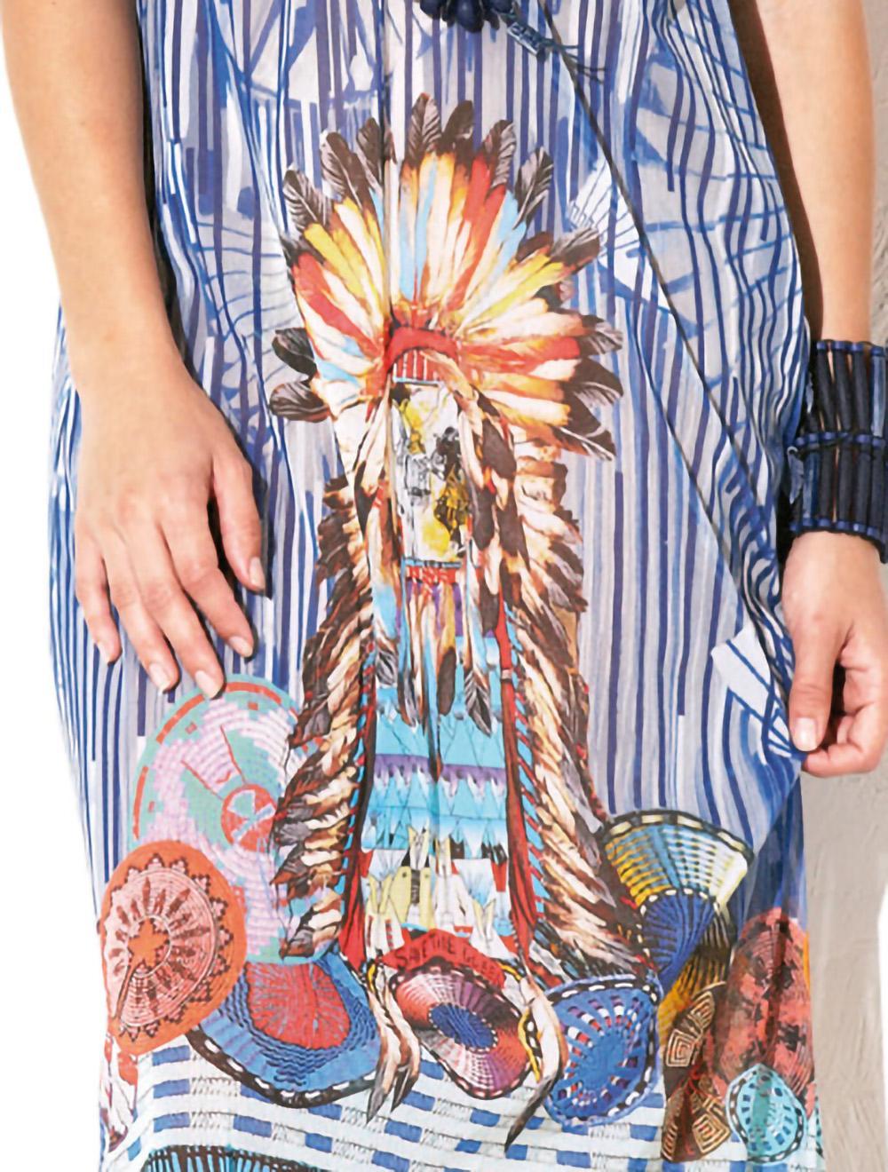 Save The Queen Vestito Lungo Con Stampa