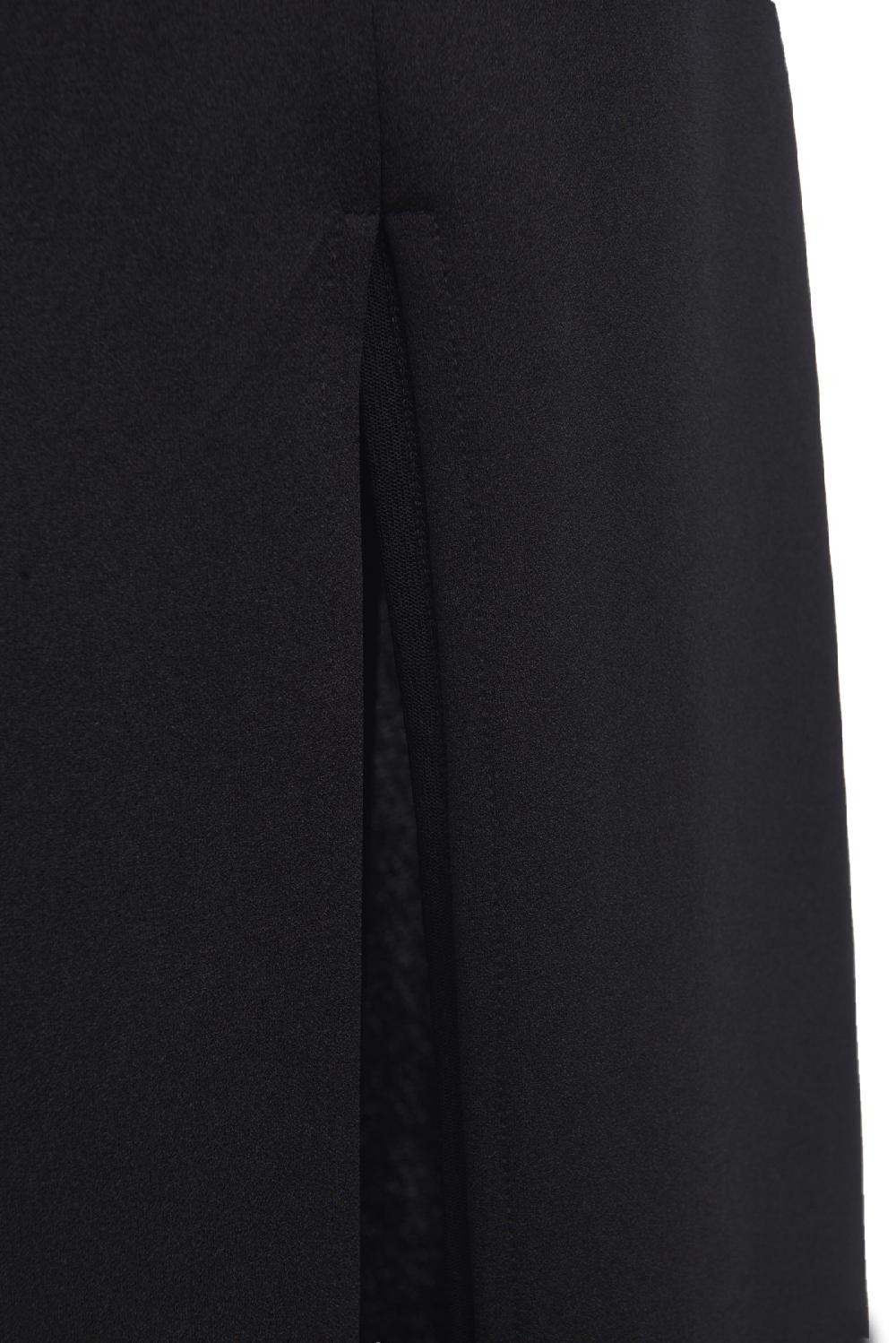 Save The Queen Vestito Lungo In Crepe Nero