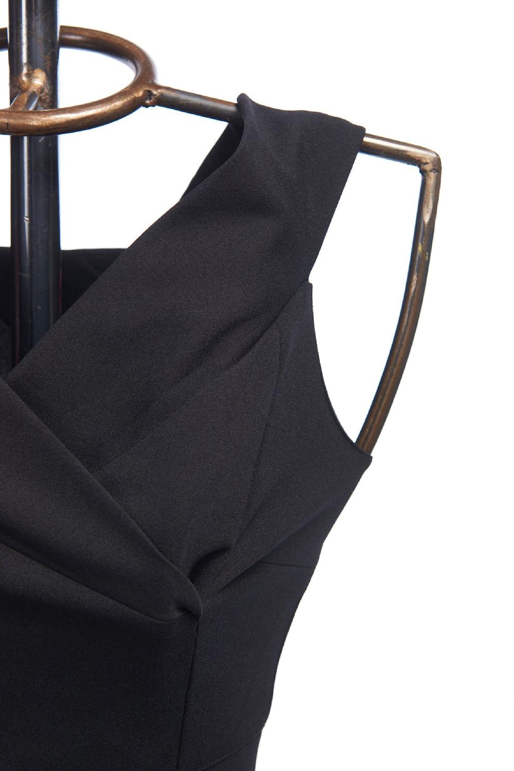 Save The Queen Vestito Lungo In Crepe Nero