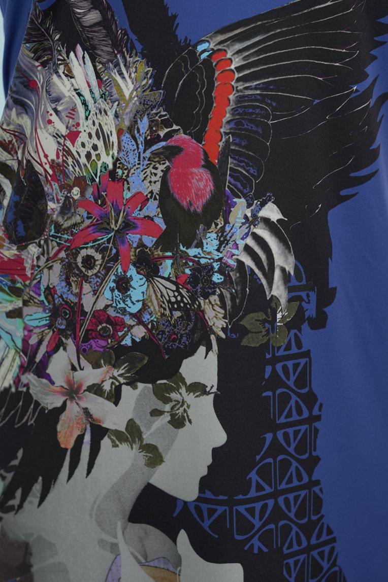 Save The Queen Vestito Lungo Stampato