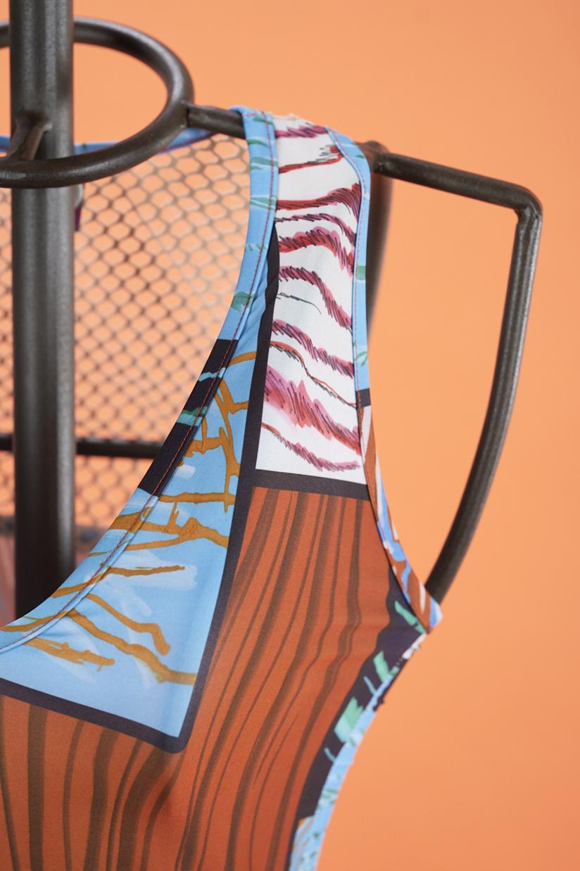 Save The Queen Vestito Lungo Stampato