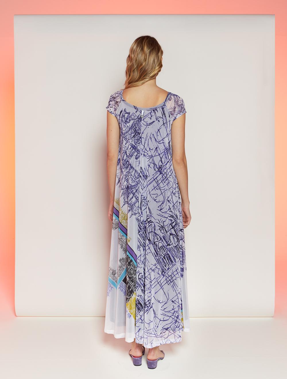 Save The Queen Vestito Lungo Stampato