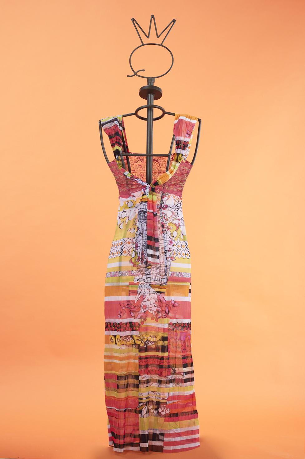 Save The Queen Vestito Lungo Stampato