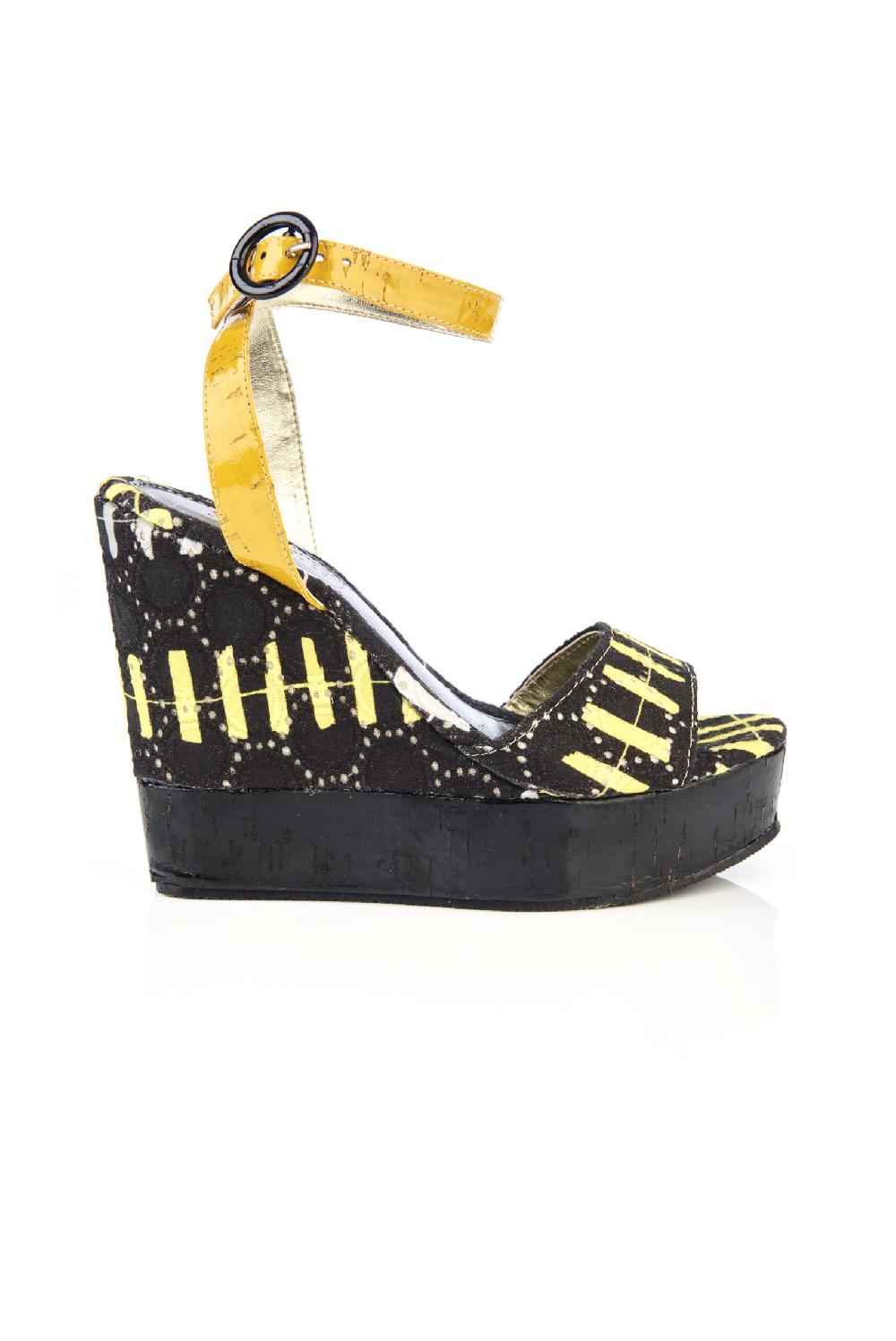 Save The Queen Zeppe In Tessuto E Pelle