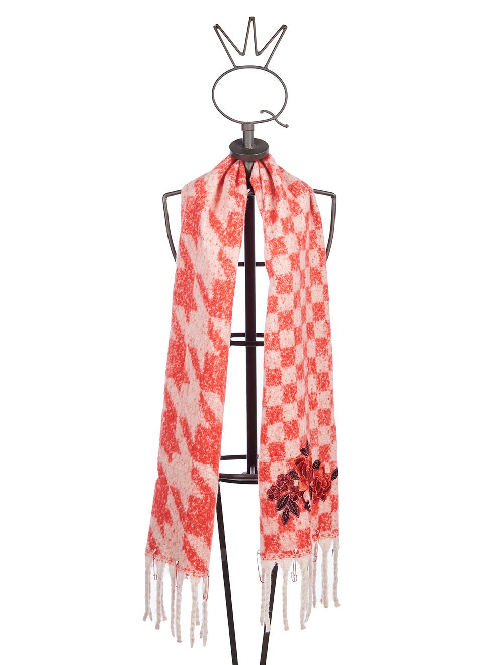 Save The Queen Sciarpa In Tessuto Di Maglia Effetto Mohair