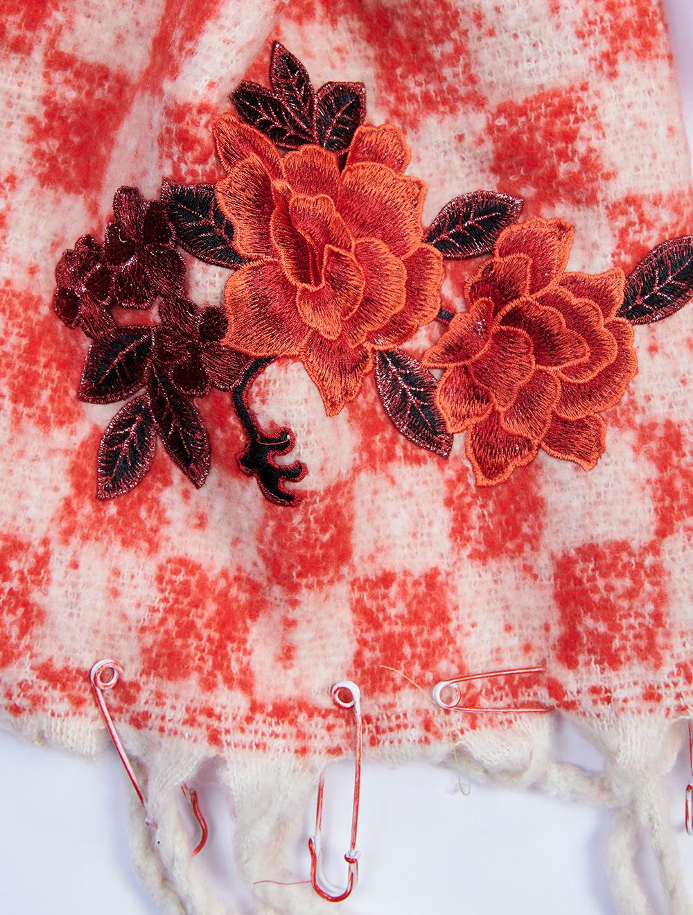 Save The Queen Sciarpa In Tessuto Di Maglia Effetto Mohair