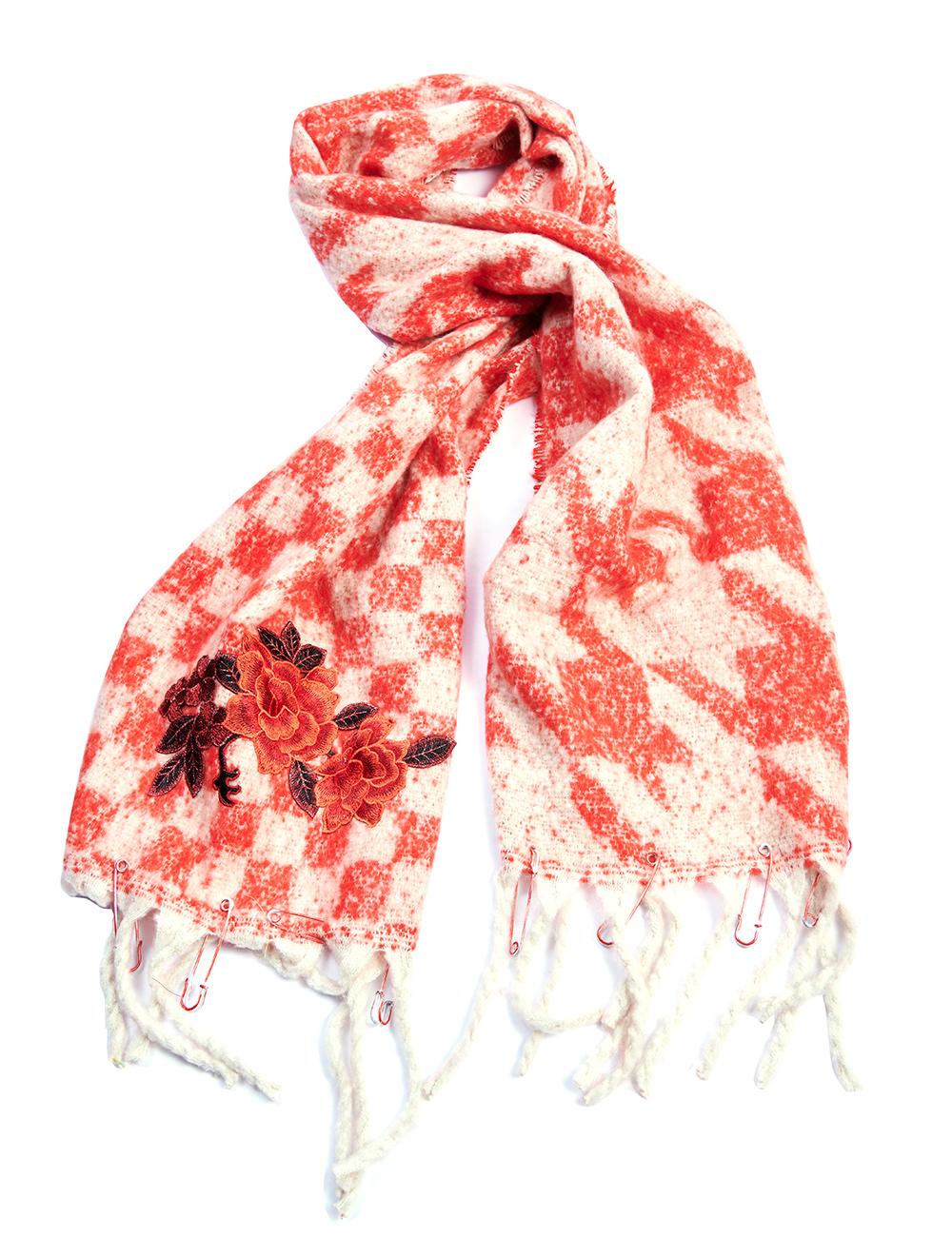 Save The Queen sciarpa in tessuto di maglia effetto mohair