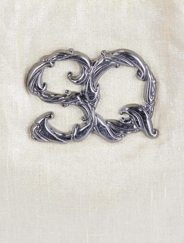 Save The Queen Shopper Color Panna Con Logo In Metallo Zama