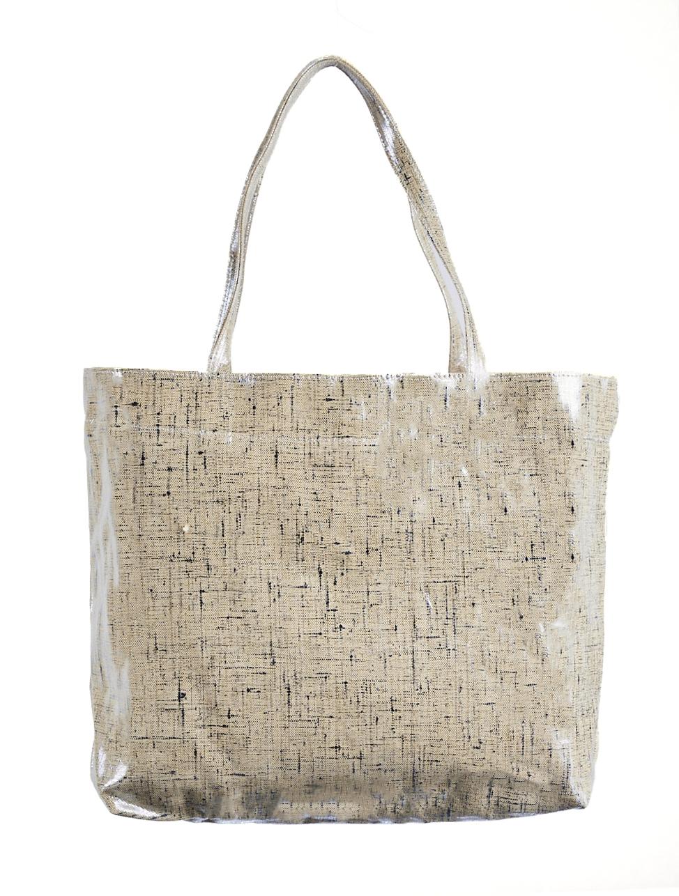 Save The Queen Shopper Panna Con Logo In Metallo Zama