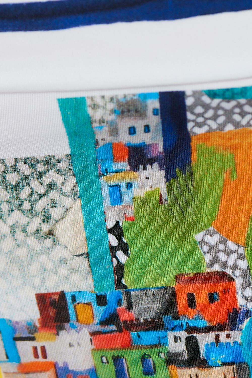 Save The Queen Shorts Da Bagno Con Stampa Dedicata All’arte Contemporanea Africana