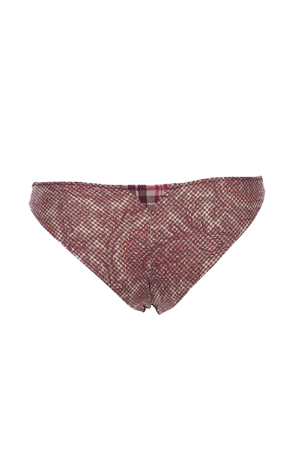 Save The Queen Slip Con Stampa Tartan E Micro Quadretto