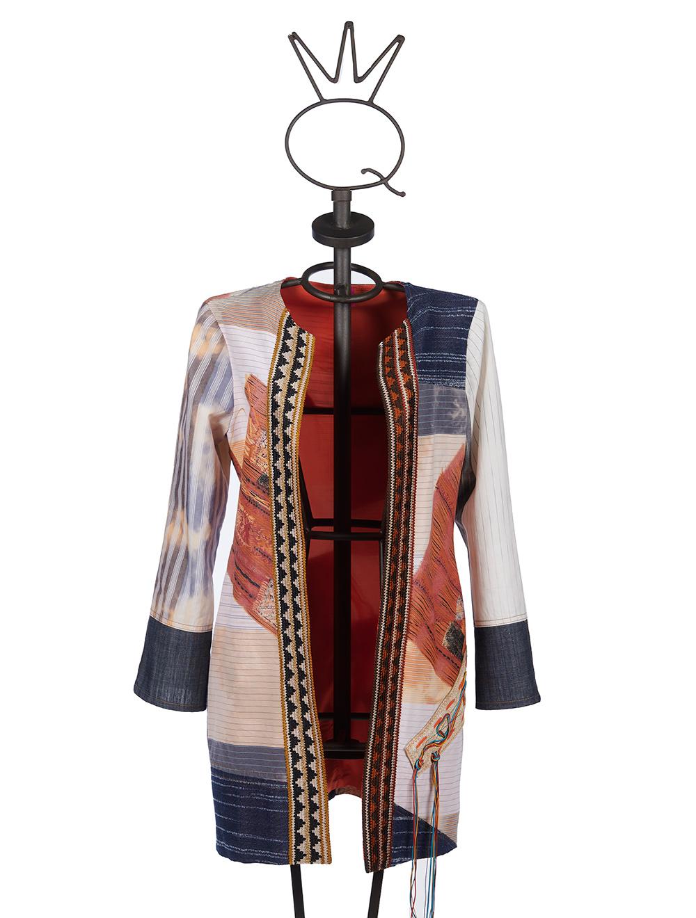 Save The Queen Spolverino 7/8 In Tessuti Stampati Ed Operati