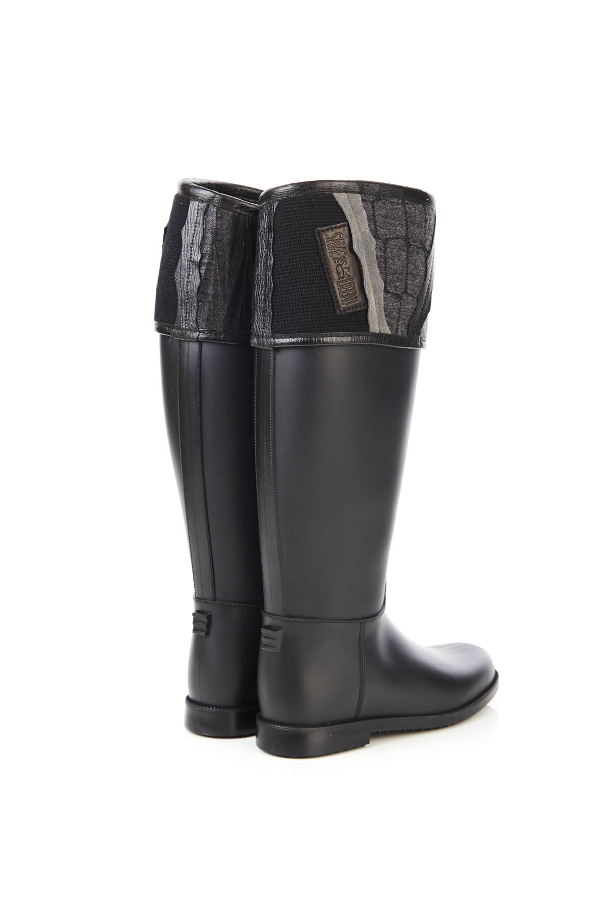 Save The Queen Stivali Di Gomma Con Fascia Decorativa