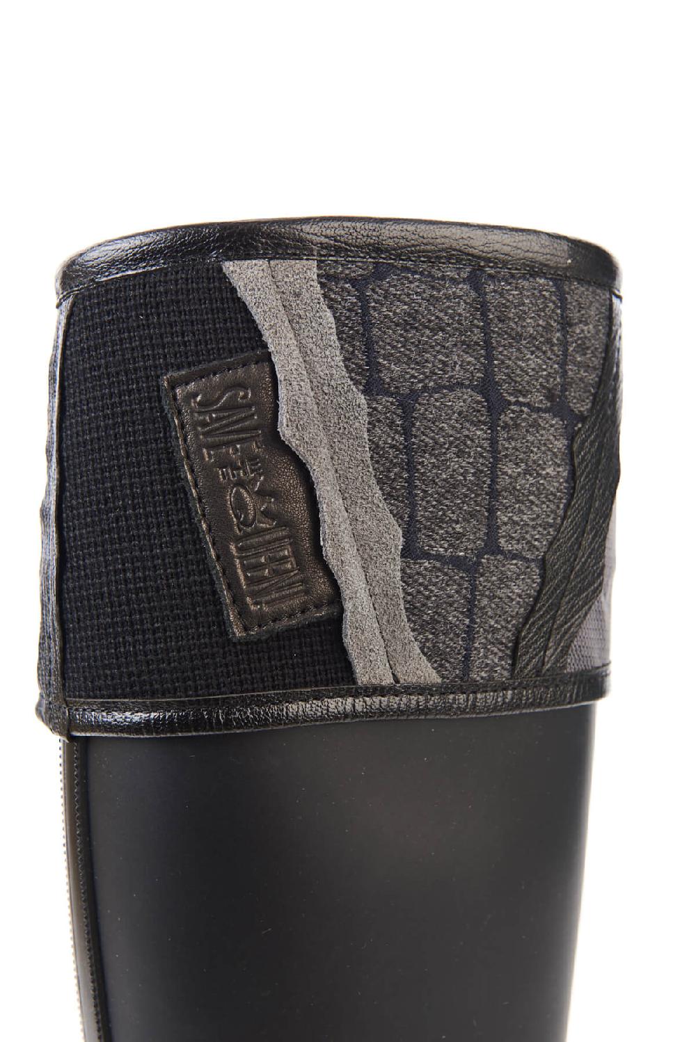 Save The Queen Stivali Di Gomma Con Fascia Decorativa