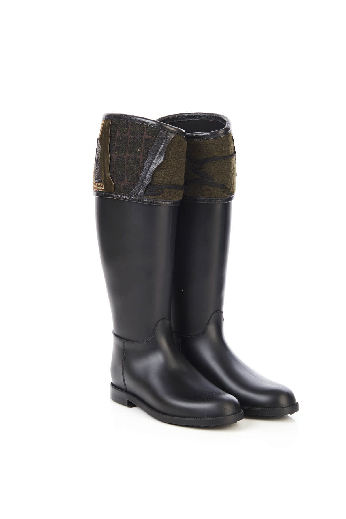 Save The Queen Stivali Di Gomma Con Fascia Decorativa