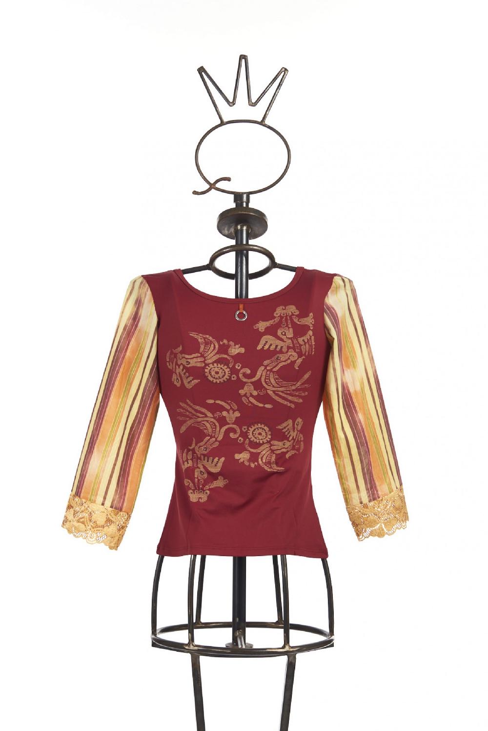 Save The Queen T-shirt Con Stampa Applicazioni E Dettagli In Pizzo