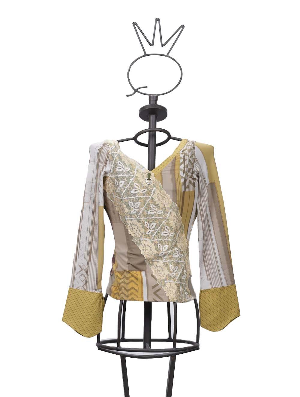 Save The Queen T-shirt Con Stampa Ed Applicazioni In Pizzo E Tessuto