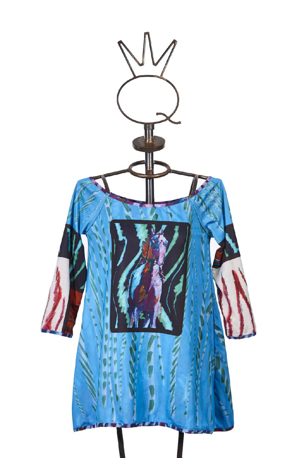 Save The Queen T-shirt Doubleface Con Stampa Dedicata Al Cavallo